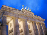Brandenburger Tor in Berlin beleuchtet